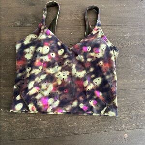 Lululemon Athletica Pink and Yellow Multi Color Tank